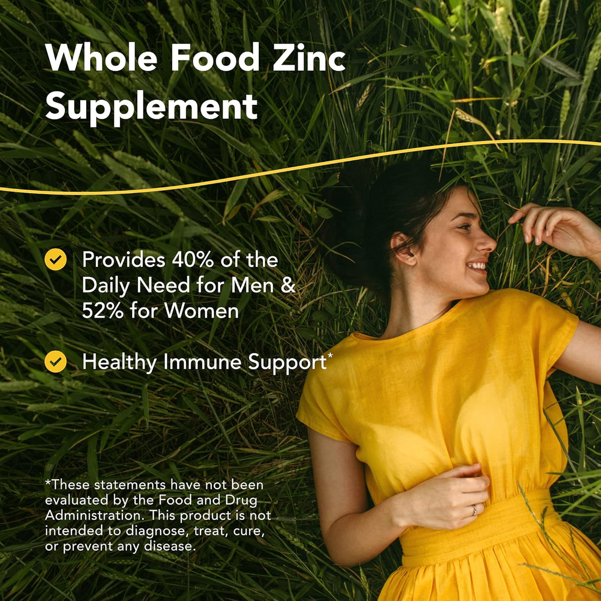 Suplemento de zinc para alimentos enteros Apoyo inmune