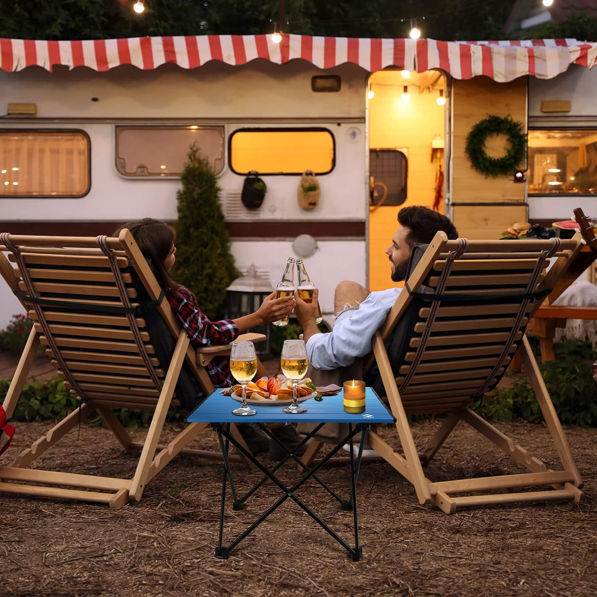 Mesa de camping portátil ultraligera, plegable y con bolsa