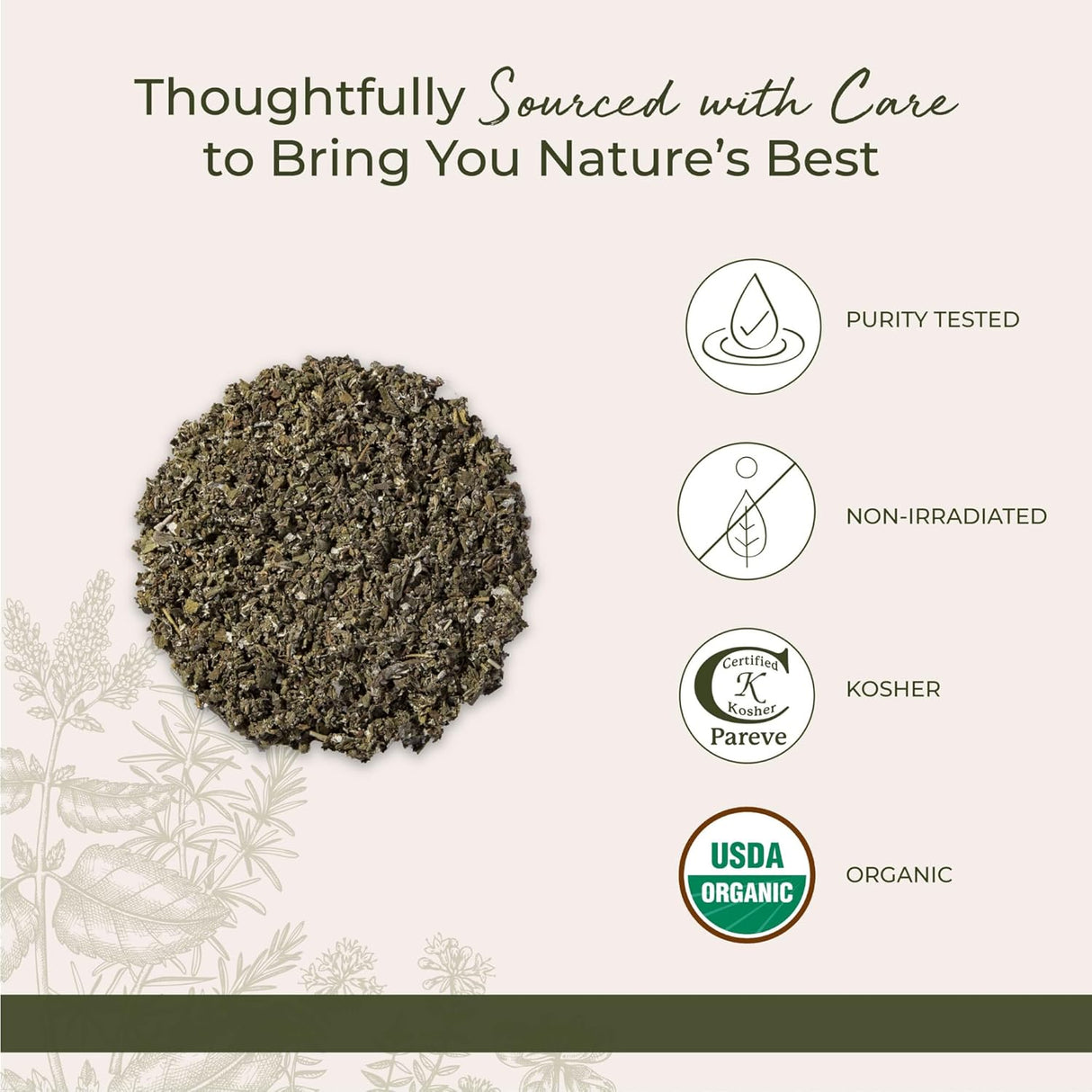 Hojas de frambuesa orgánicas Starwest Botanicals 1 lb Bolsa