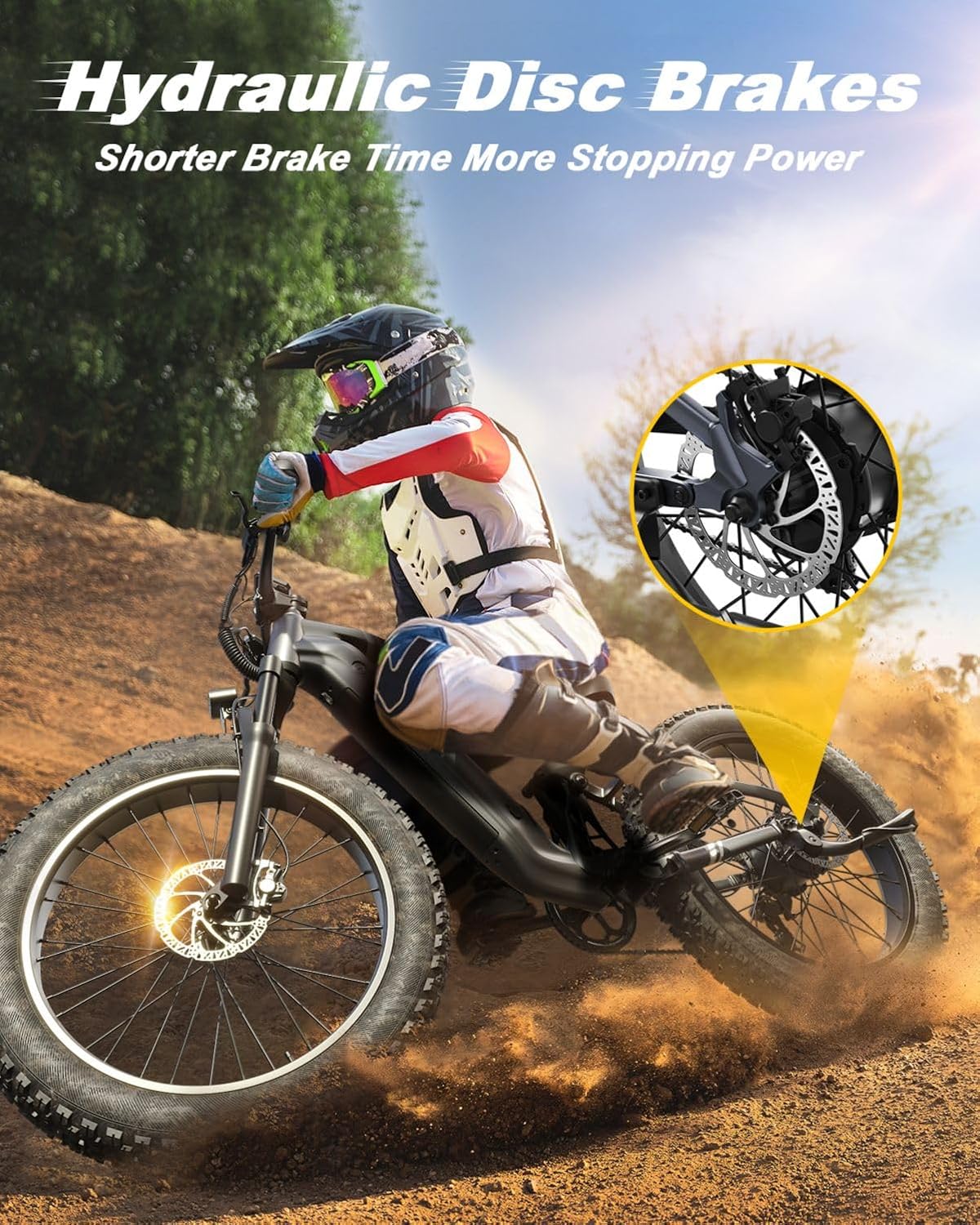 Bicicleta Eléctrica Boxer 960W, 48V, 20AH, Suspensión Completa