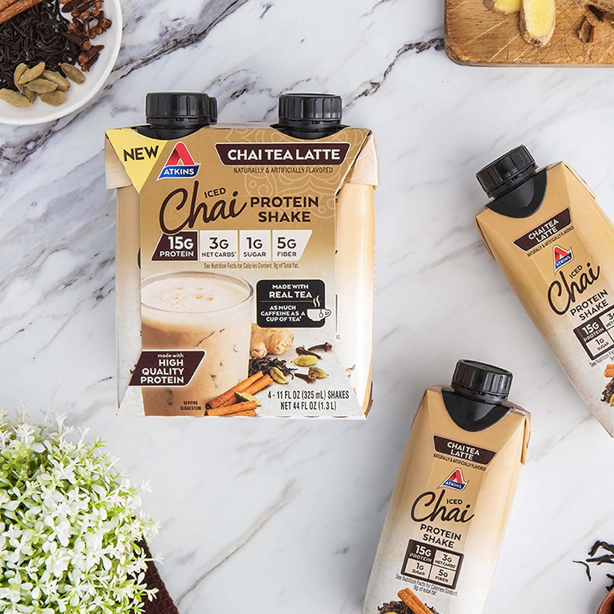 Suplementos Alimenticios Batido de proteína con leche de té