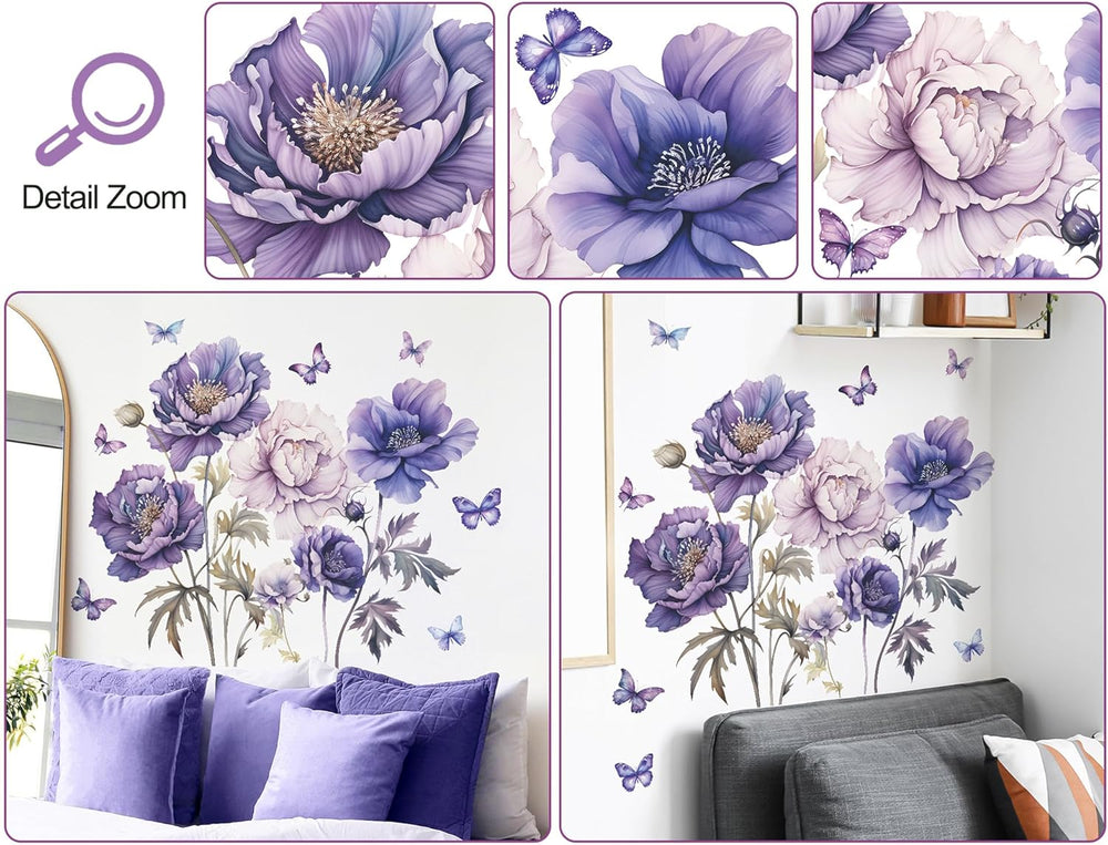 Stickers de Flores y Mariposas 3D - Decoración Infantil