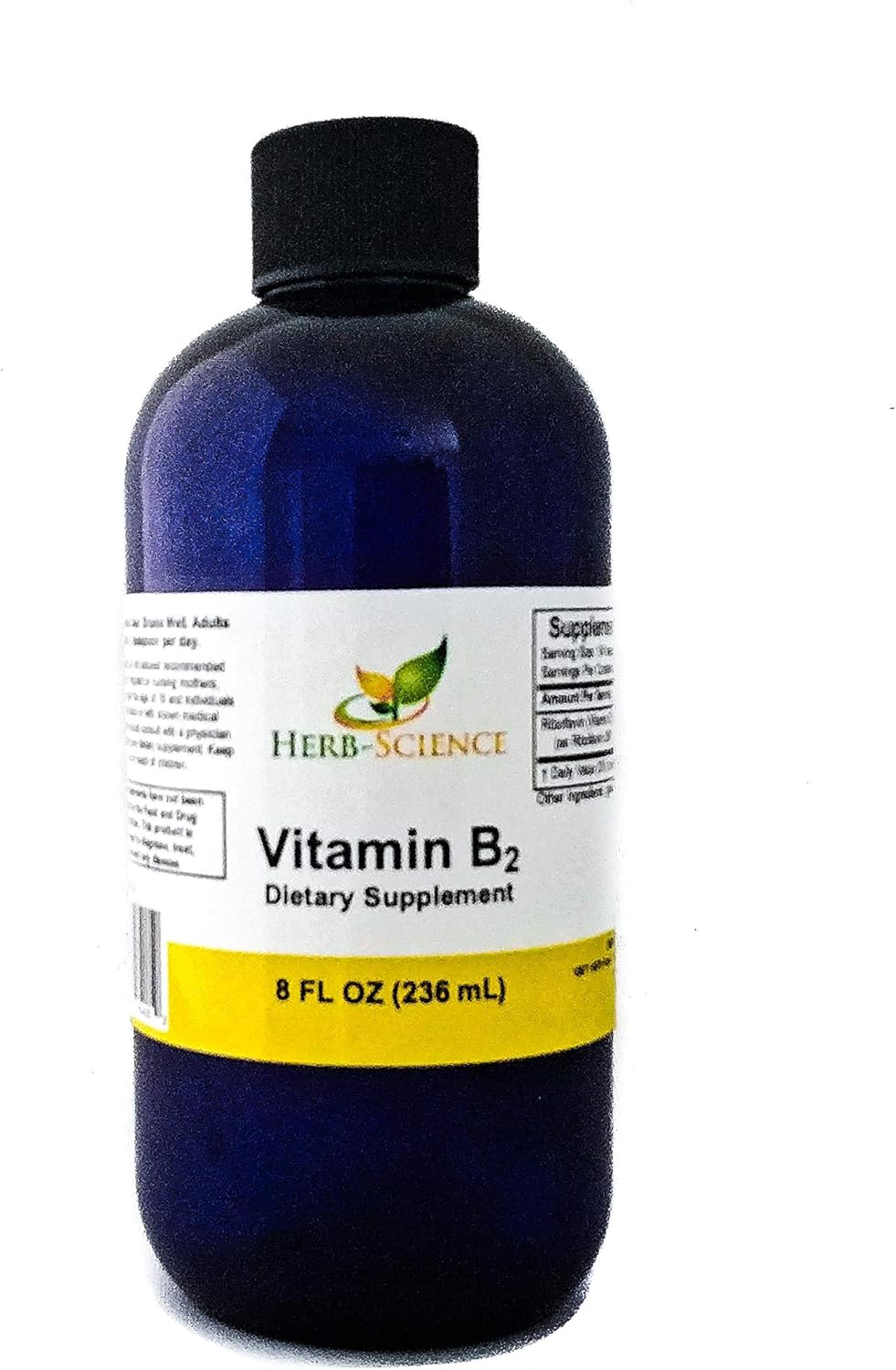 Suplemento vitamina B2 líquido de gotas de riboflavina 8 onz