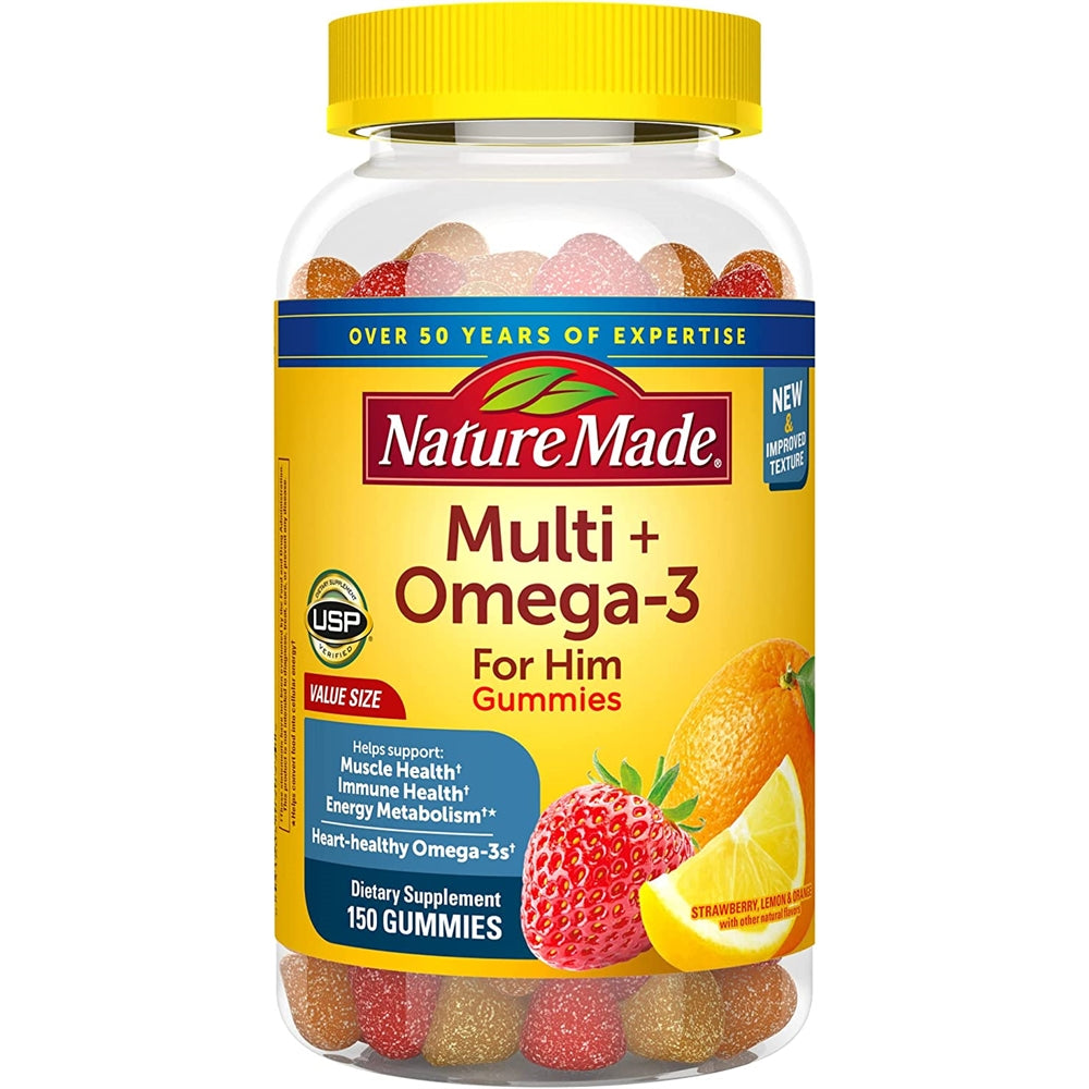 Suplemento Gomitas complejo multivitamínico + omega 3 80 un
