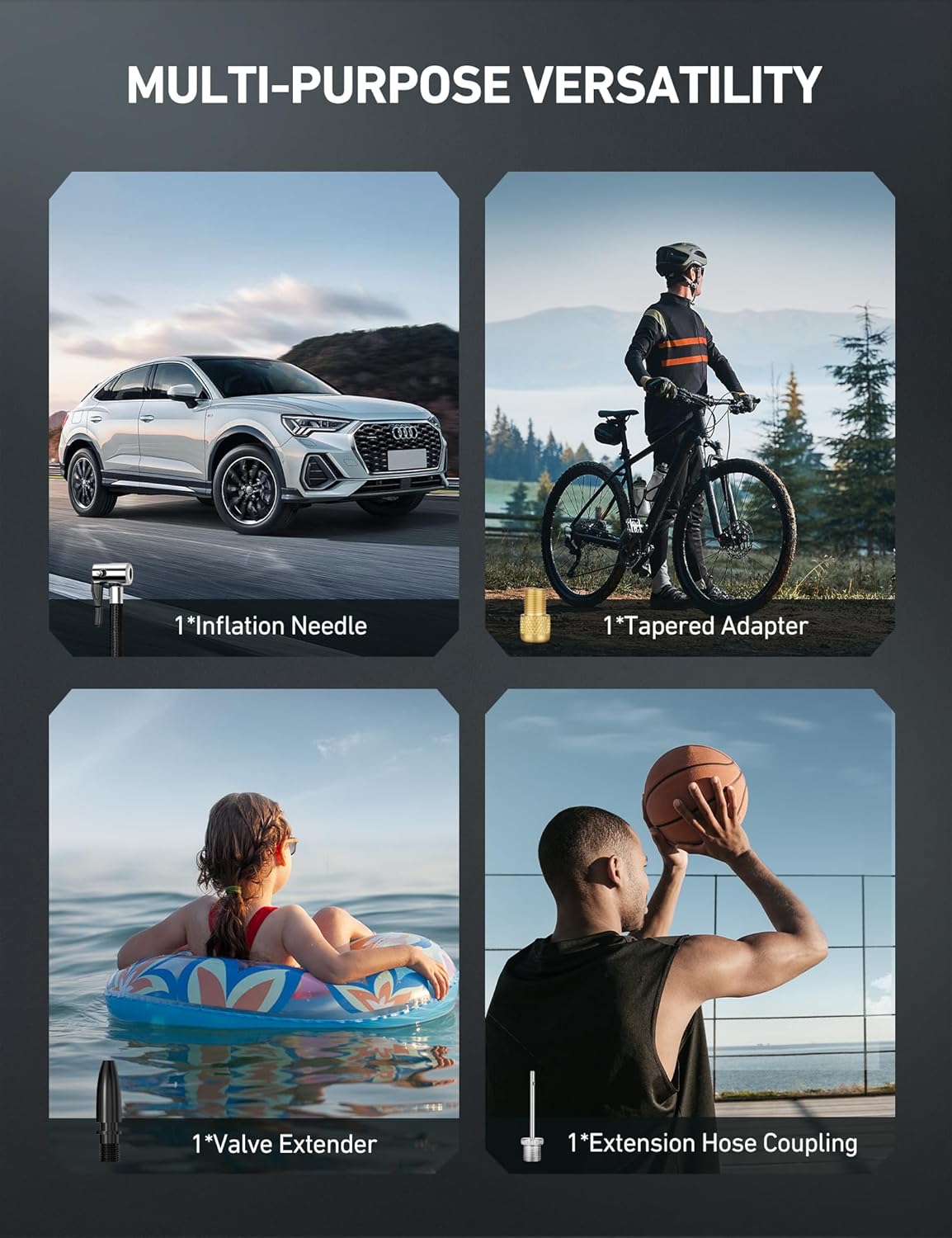 inflador de neumáticos bomba de aire150 PSI inalámbrico