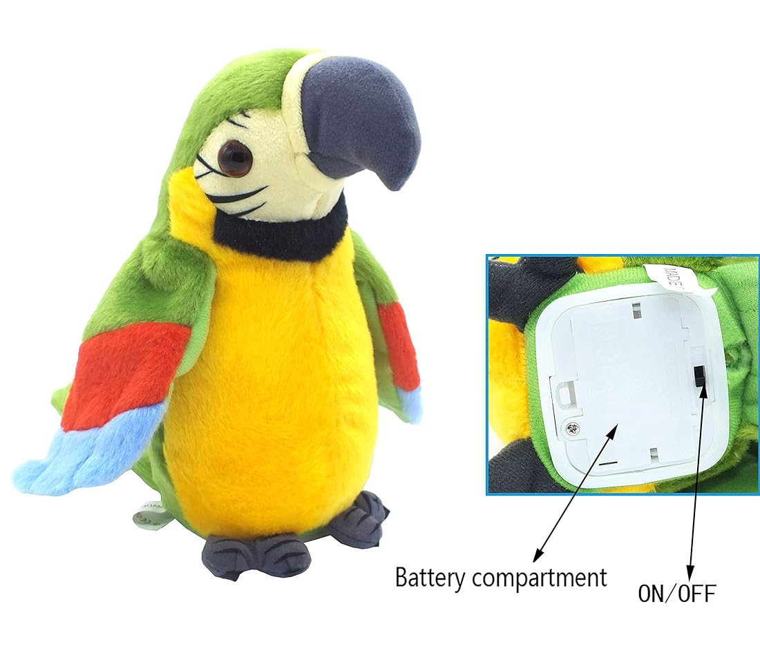 Talking Parrot, repite lo que dices Peluche Animal
