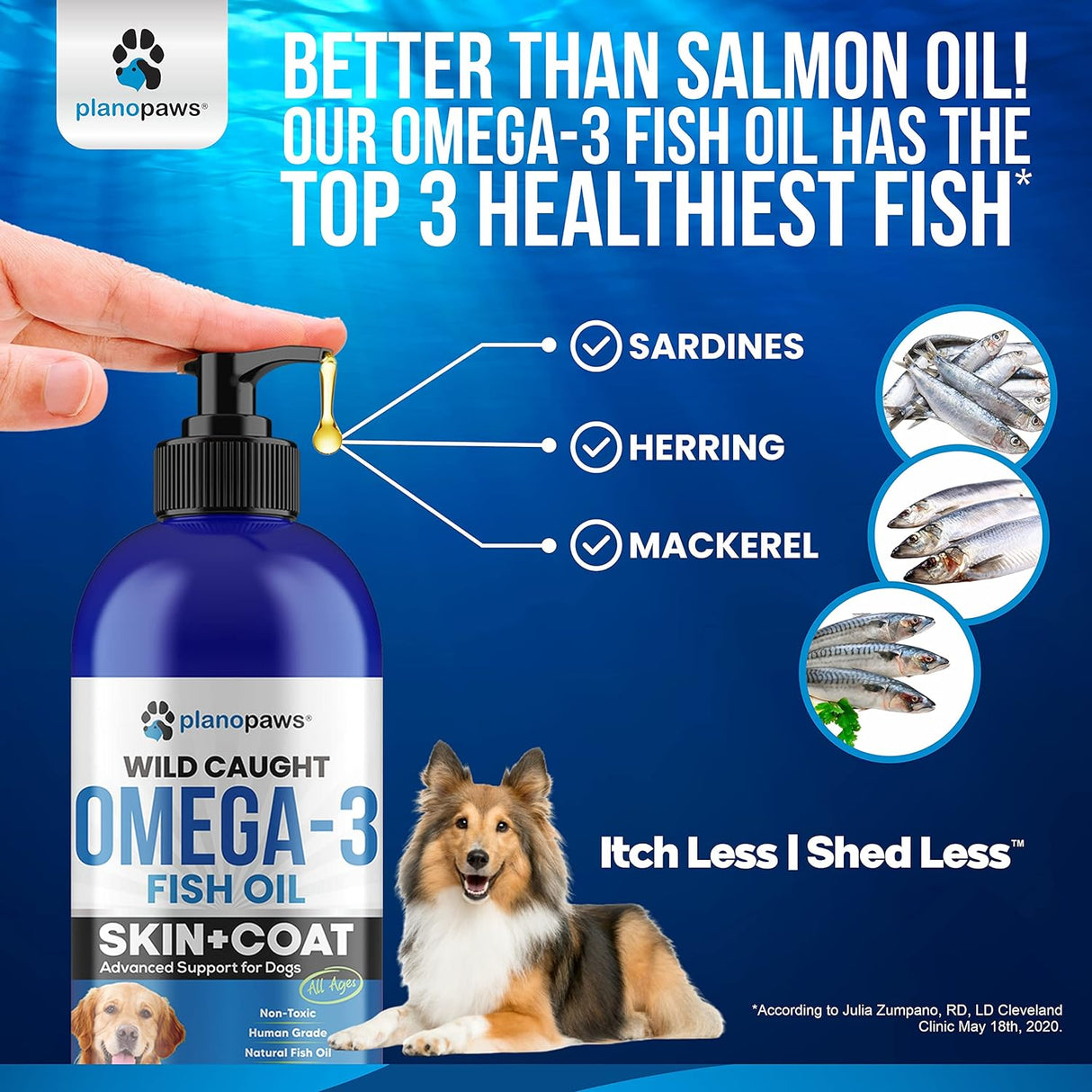 Vitaminas Aceite de pescado para perros mejor que el aceite