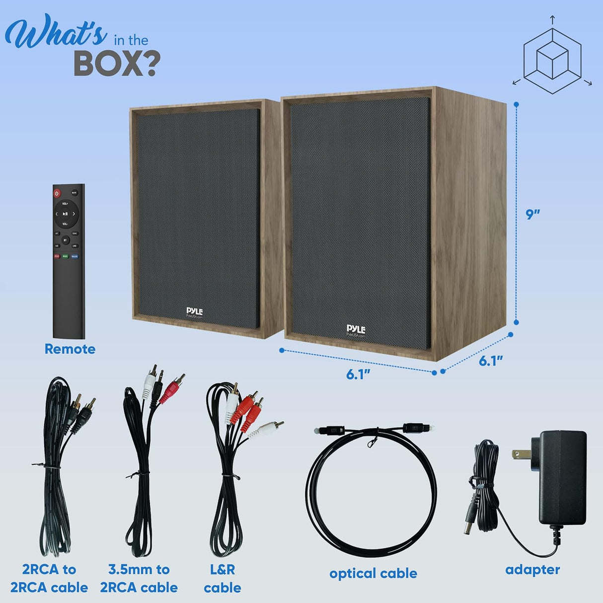 Parlantes de estantería PYLE-HOME PBKSRB40