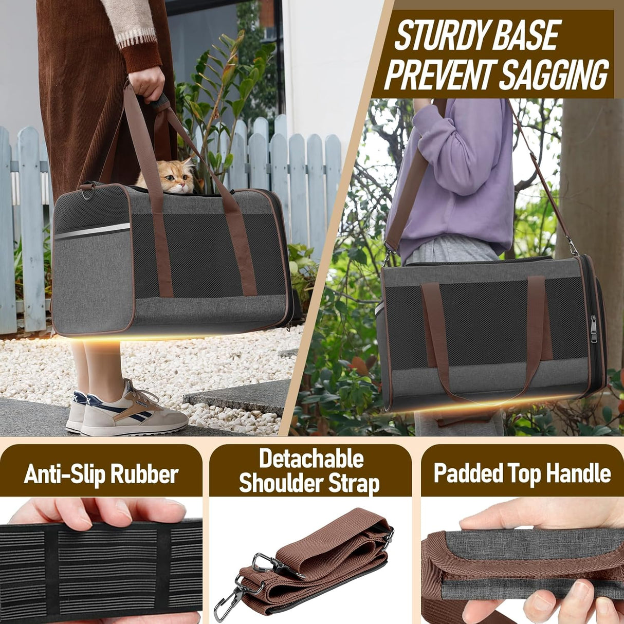 Transportín suave para perros y gatos | Marca: Pet Taxi | 25lbs