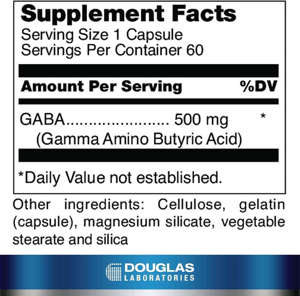Suplemento GABA 500 mg Soporte de aminoácidos para cerebro