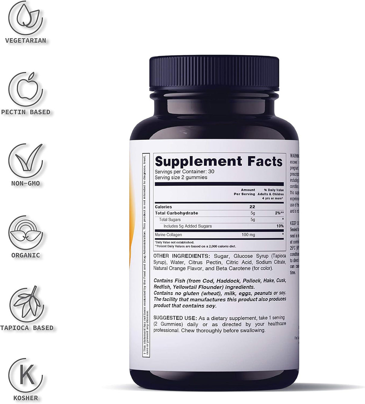 Suplemento Gomitas de colágeno vitaminas para el cabello