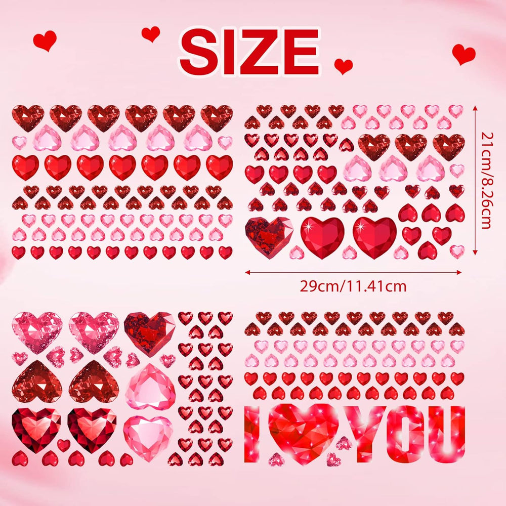 Stickers de Pared para San Valentín, 259 Piezas, Removibles