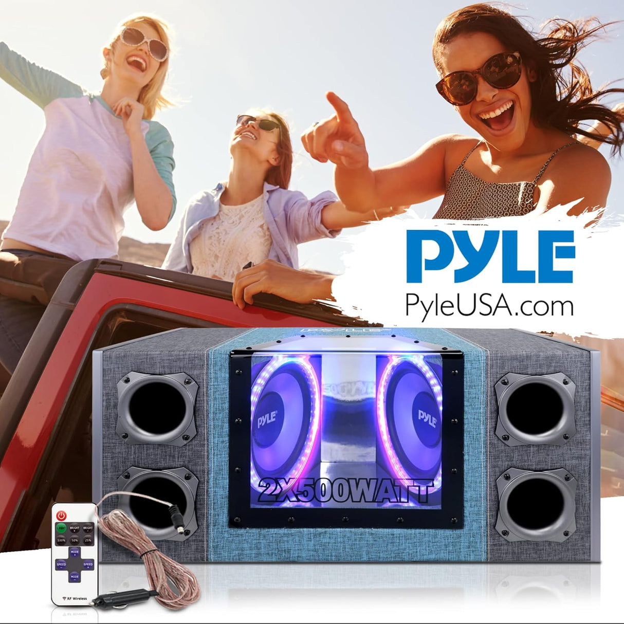 Parlantes Caja de subwoofer ventilado PYLE