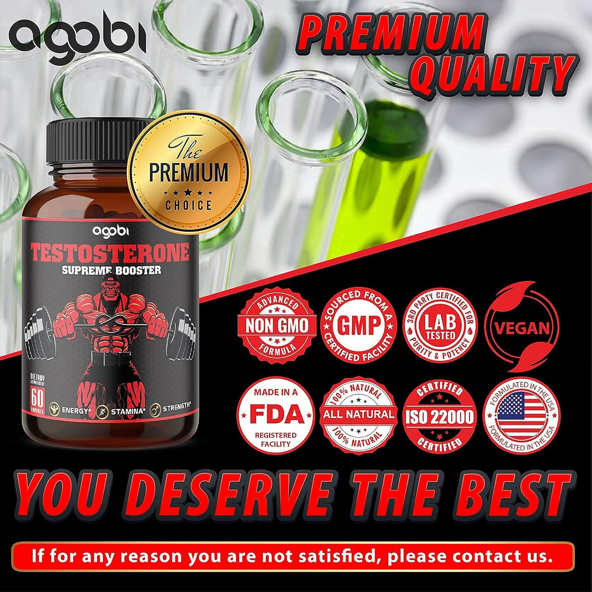Suplementos Alimenticios T-Booster Supreme 14000 mg 60 cáp