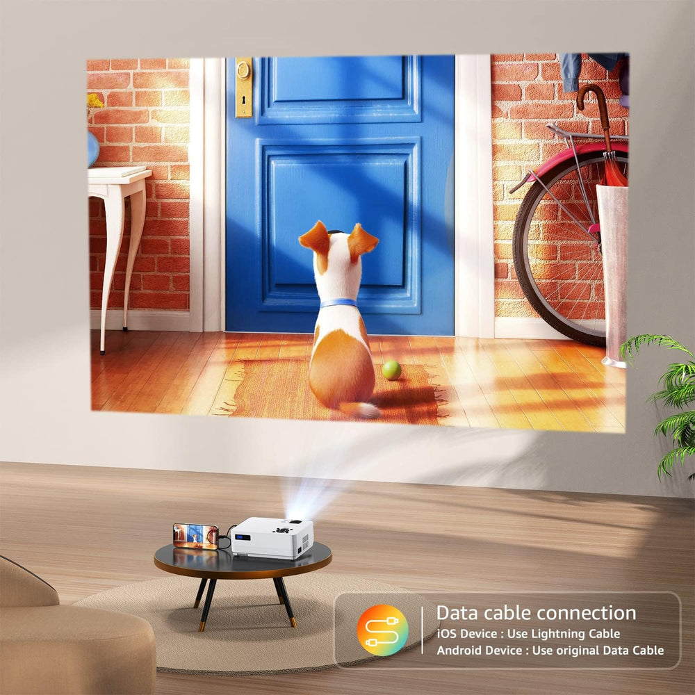 Proyector Roconia 5G WiFi 1080p, 12000LM, Soporta 4K