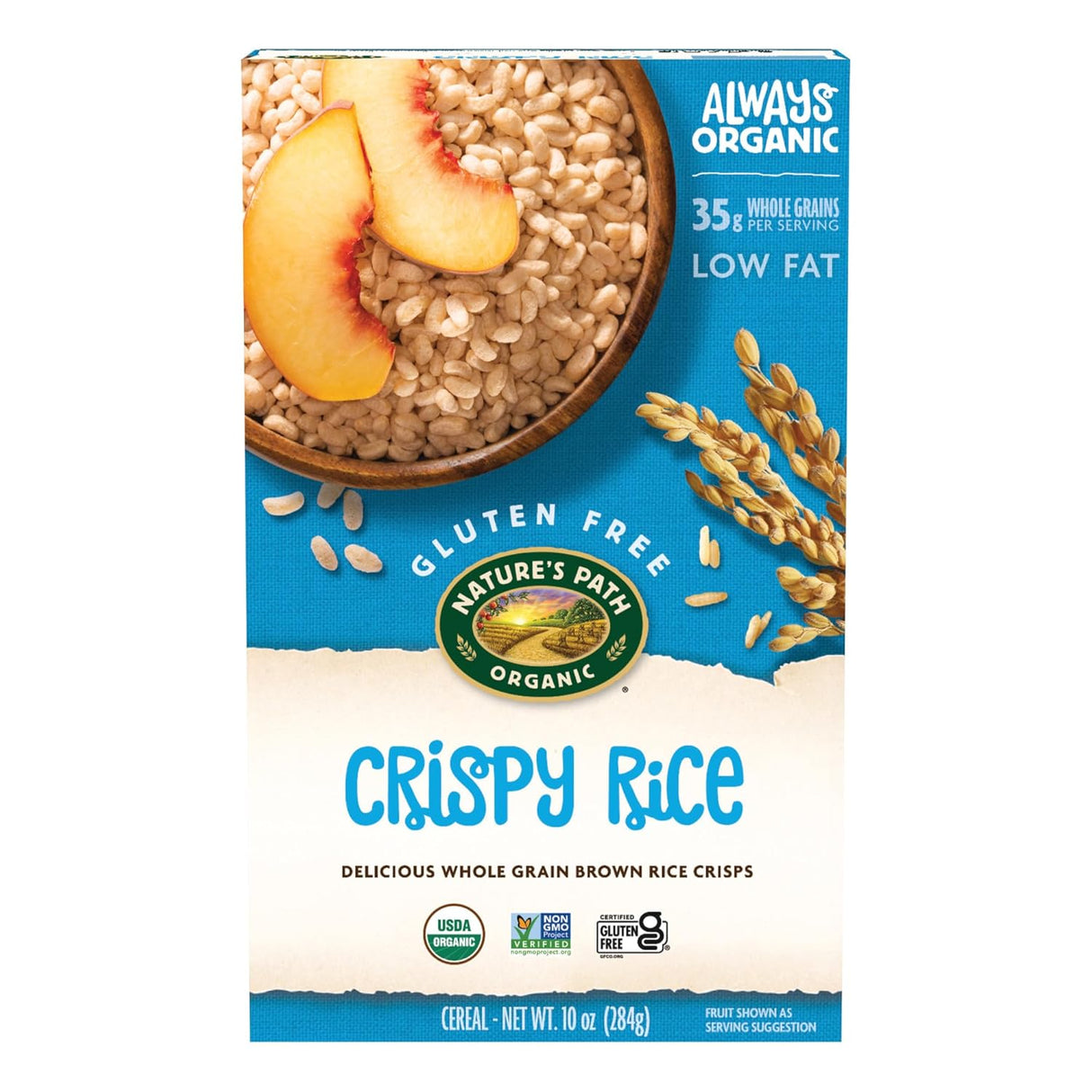 Cereal de Arroz Crujiente Nature's Path, Orgánico, 10 oz
