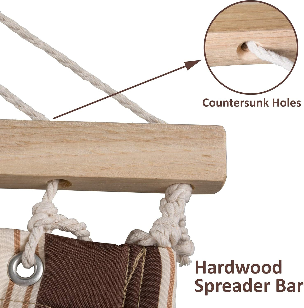 Hamaca portátil SUNCREAT con soporte, 2 personas, 475lbs capacidad