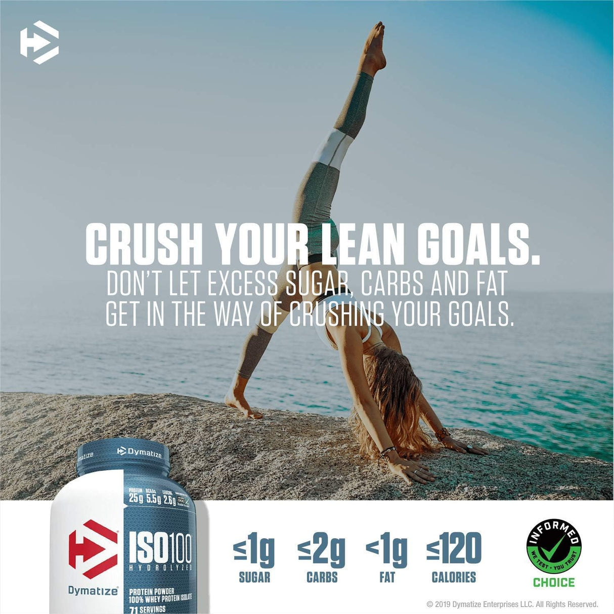 Suplementos Proteína en polvo hidrolizada Dymatize ISO100