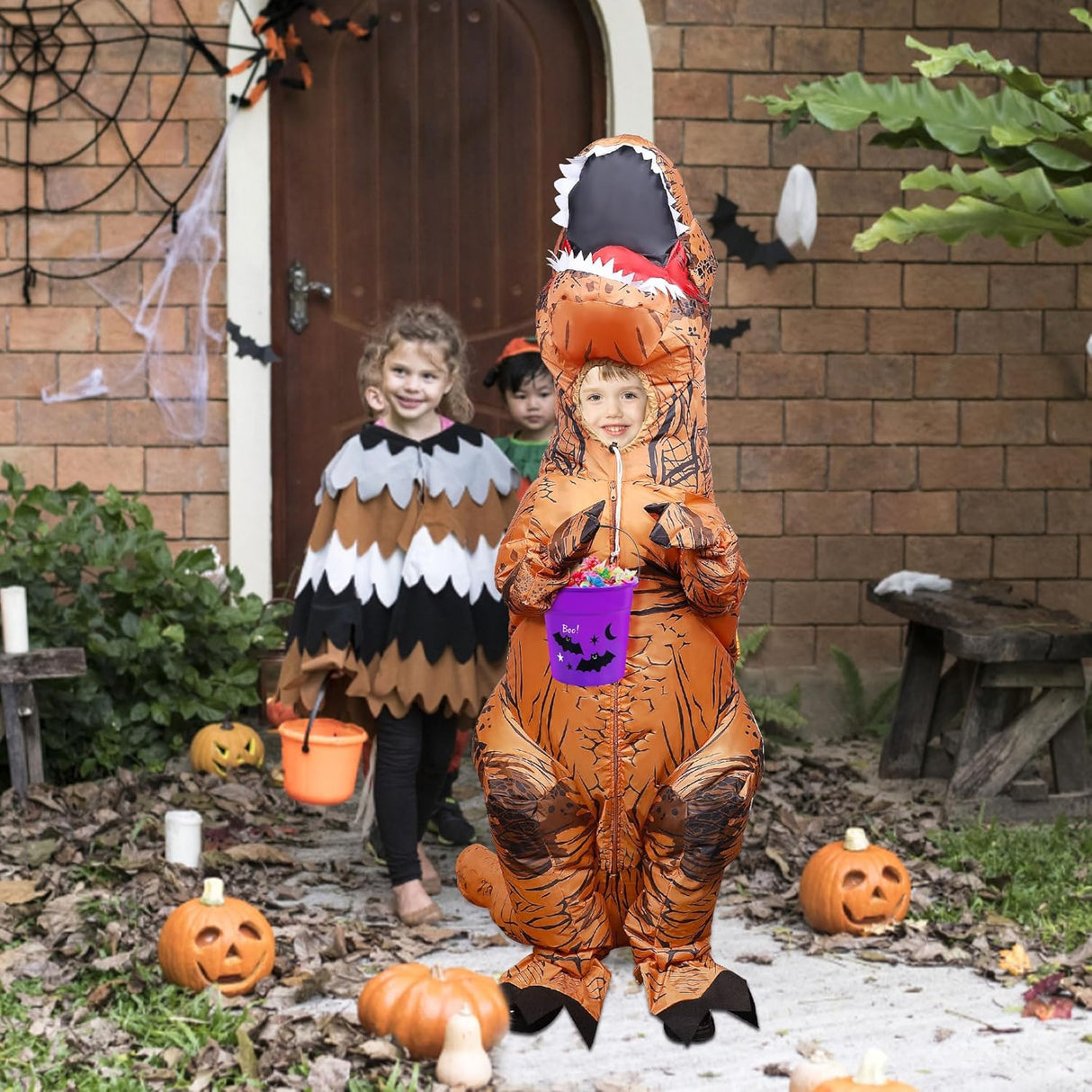 Disfraz Inflable T-Rex Lulu para Niños Fiesta Halloween