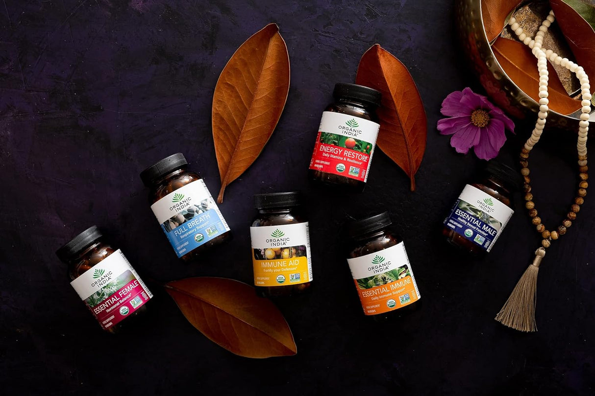 ORGANIC INDIA Suplemento herbario esencial femenino 90 cáp