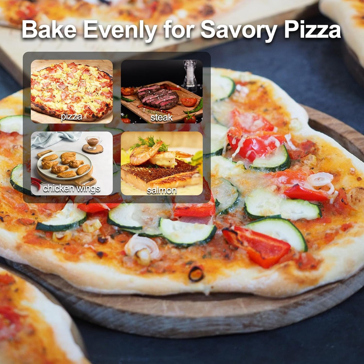 Horno de Pizza Eléctrico 12, 1200W, Upgrade Pizza Oven