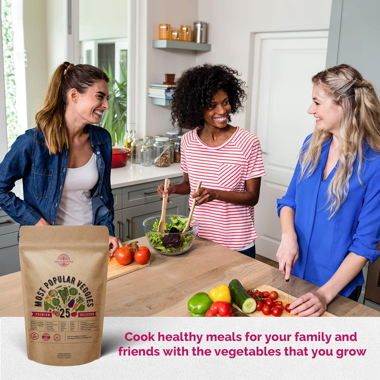 Semillas Organo Republic - 25 Paquetes de Vegetales y Frutas
