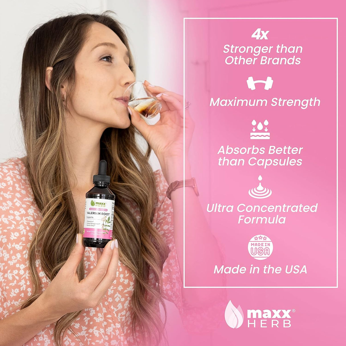 Suplemento Herb Extracto de raíz de valeriana fuerza máxima