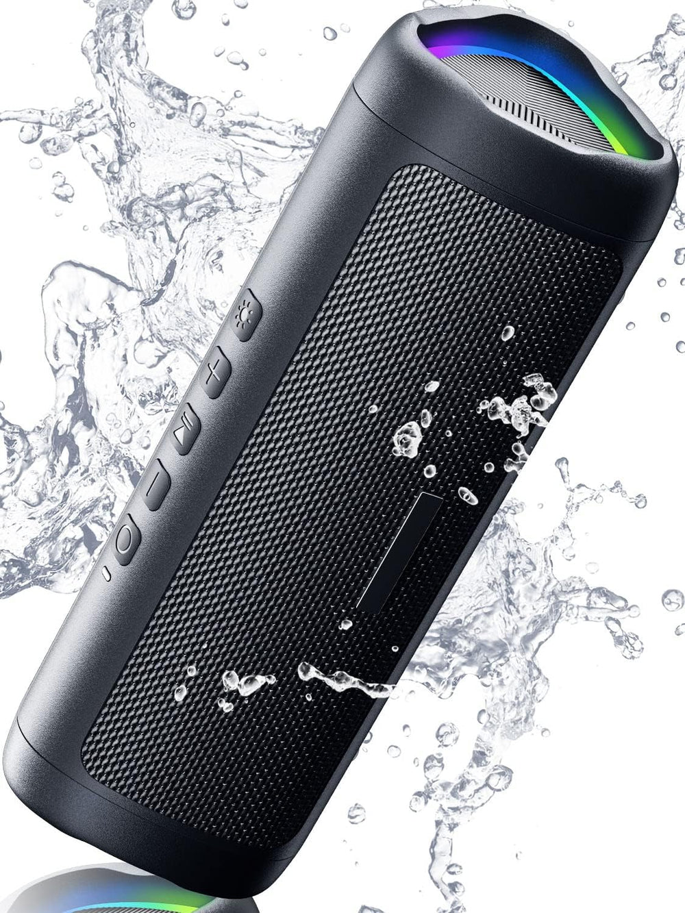 Altavoz Bluetooth IPX5 con sonido HD y emparejamiento TWS