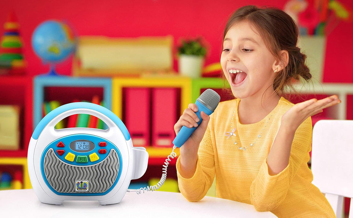 Reproductor MP3 Bluetooth eKids KIDdesigns con micrófono real