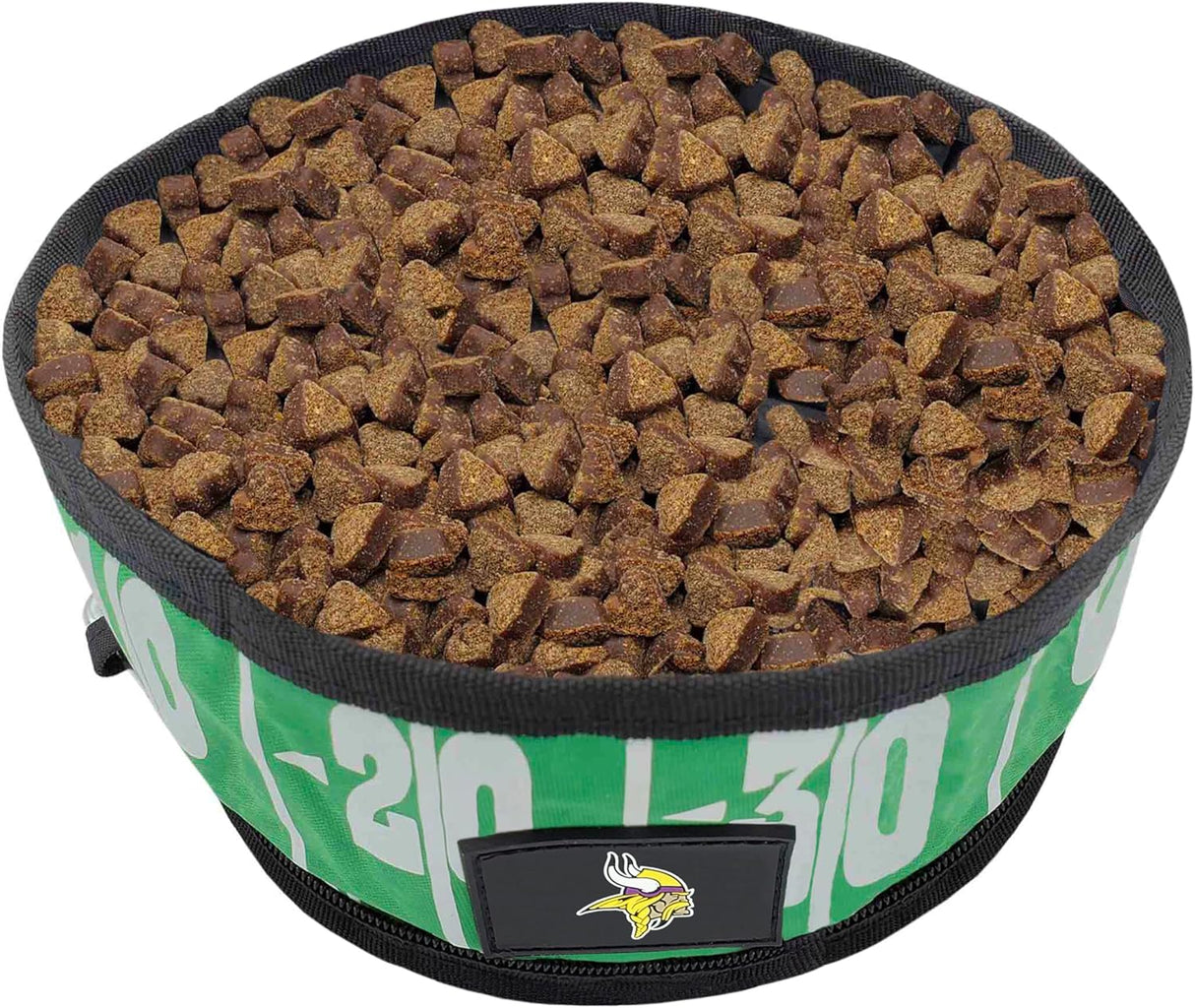 Set de tazones de viaje para perros NFL Vikings, portátil