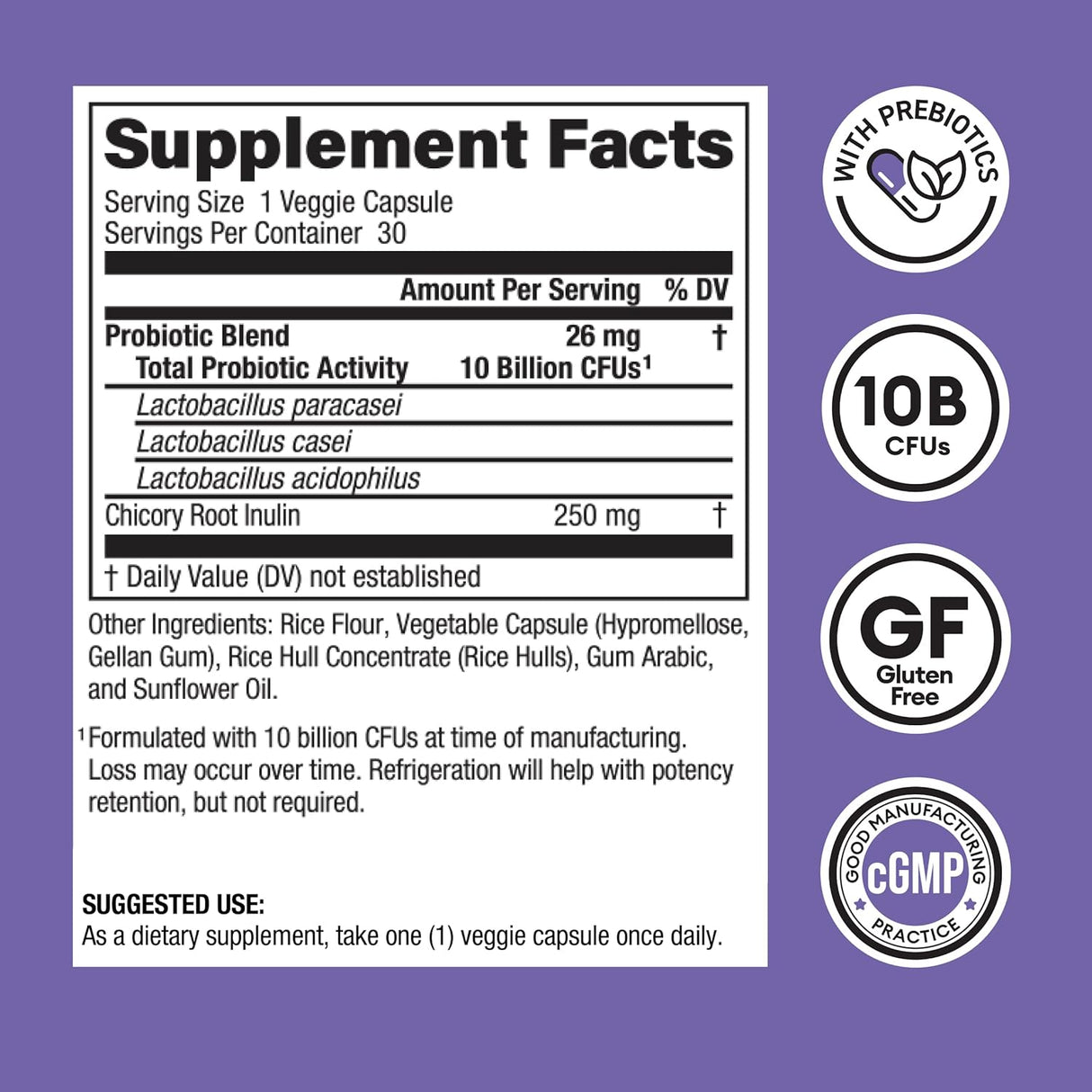 PSuplemento Prebiótico-probiótico Probióticos multicepa