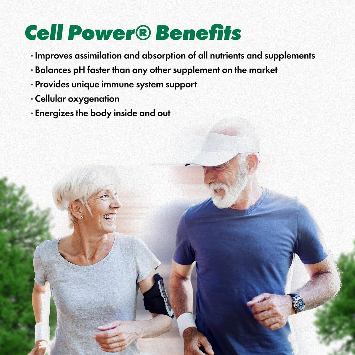 Cell Power® Oxígeno en gotas, suplemento con betabeles, uvas y proteína