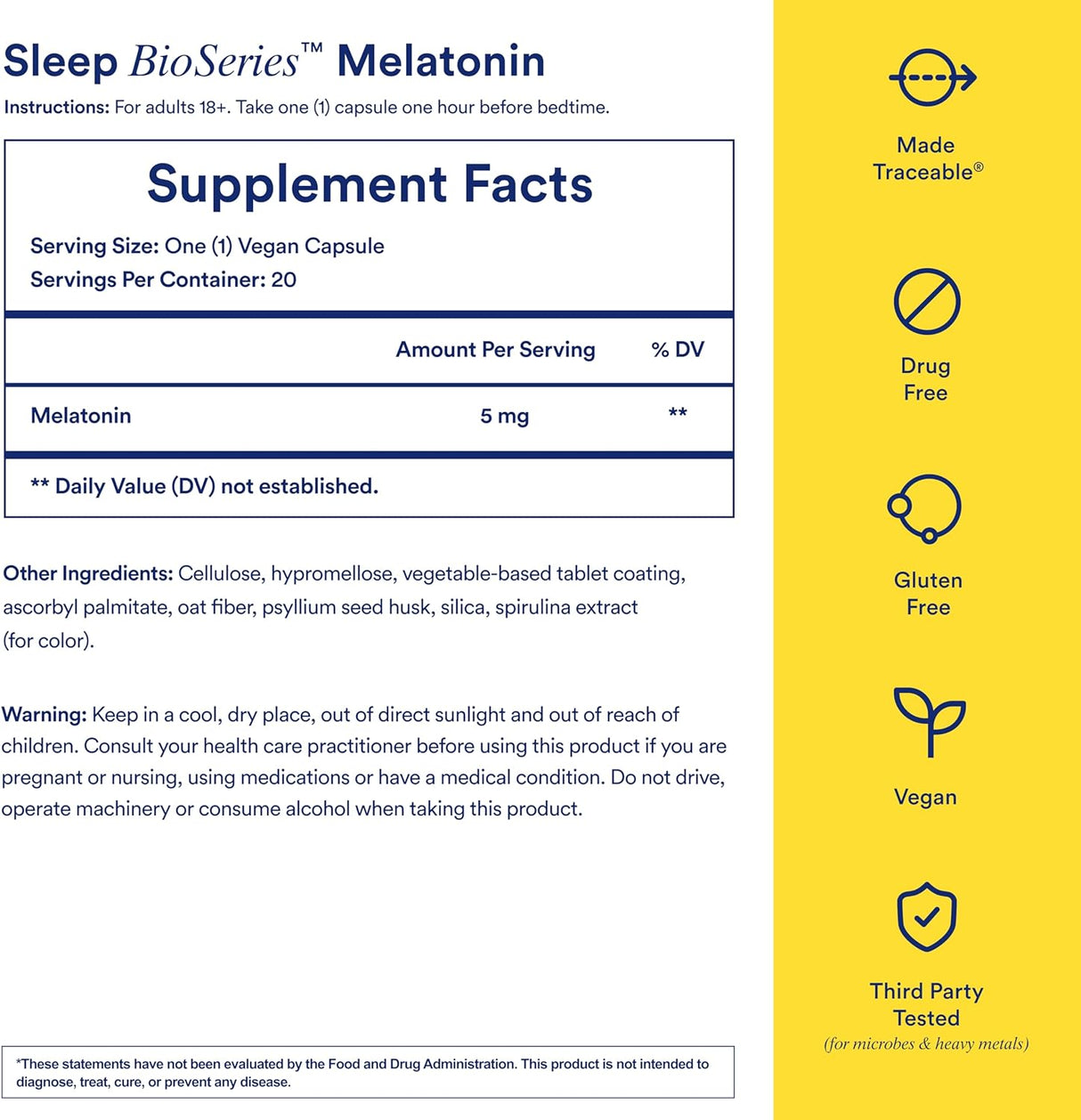 Sleep Ritual Sleep BioSeries™: Suplemento para Dormir