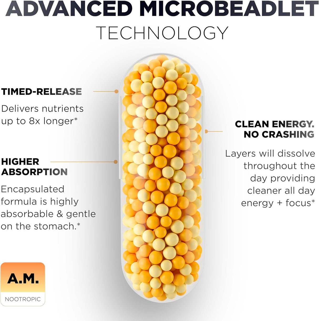 Suplementos AMPM Nootropic Stack: Focus + Calm, Memory