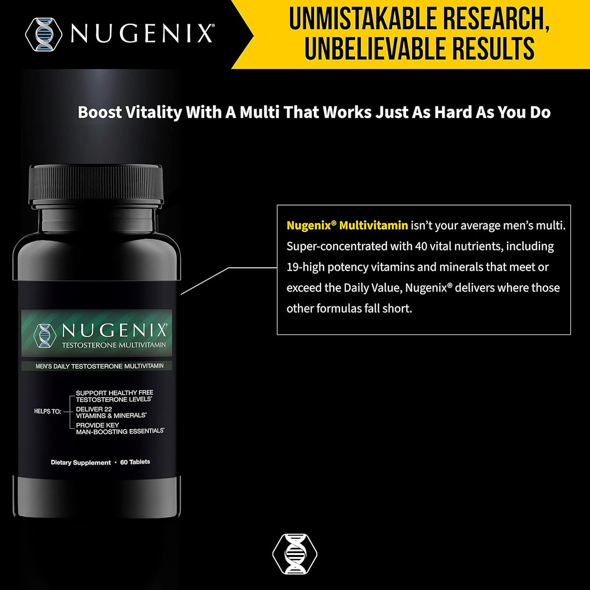 Suplemento Testosterona diaria multivitamínica para hombres