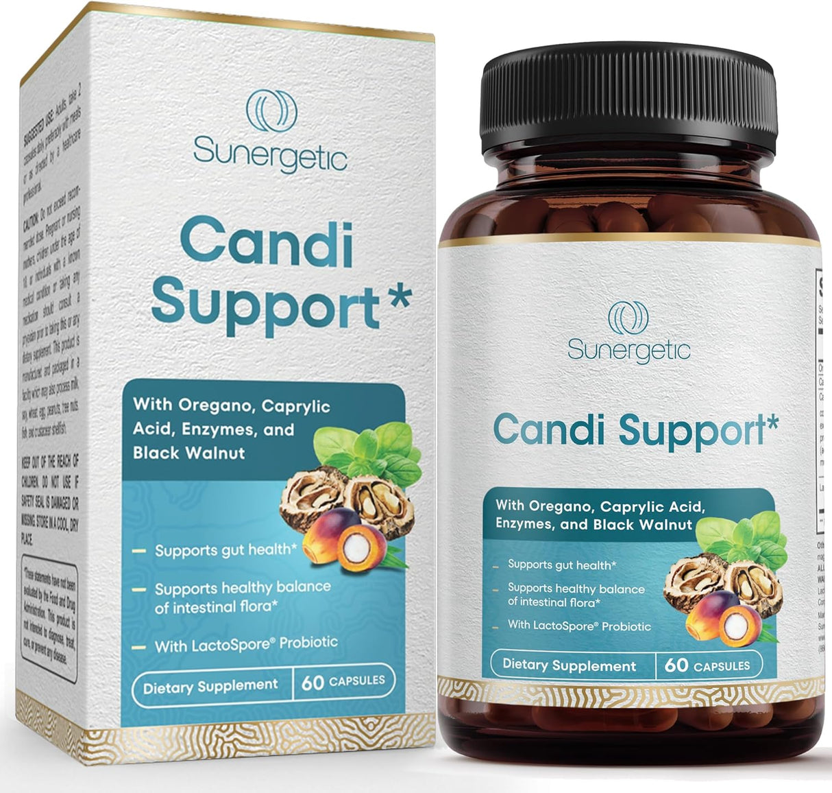 Suplemento Premium para Candida, Oregano, Probióticos 60 cápsulas