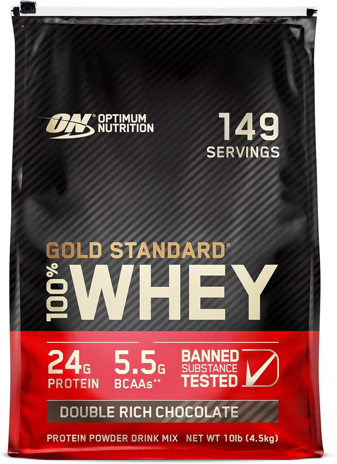 Proteína de Suero Gold Standard 100% Nutrición 10 lb