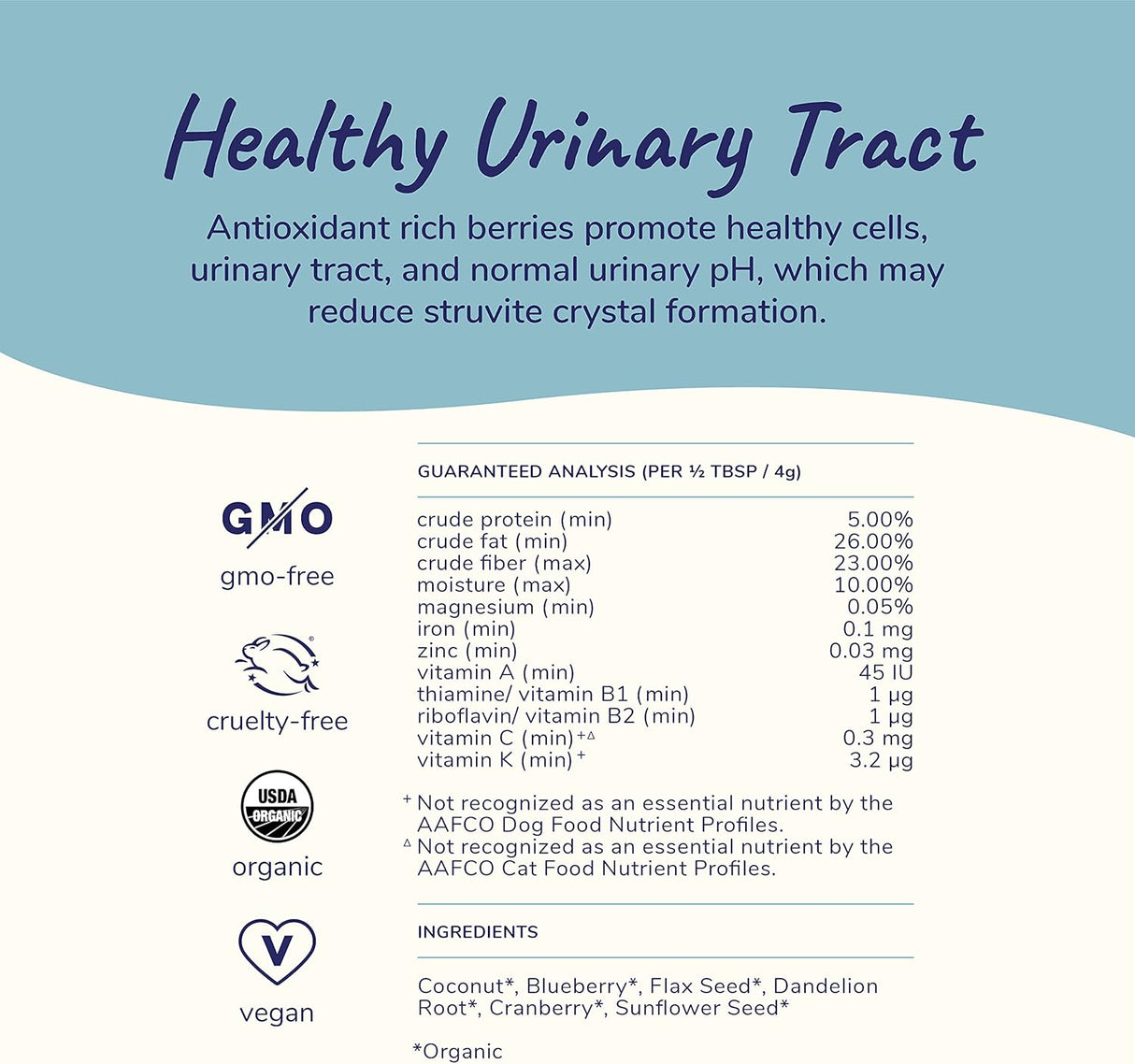 Vitaminas para perros en polvo de arándano para perros