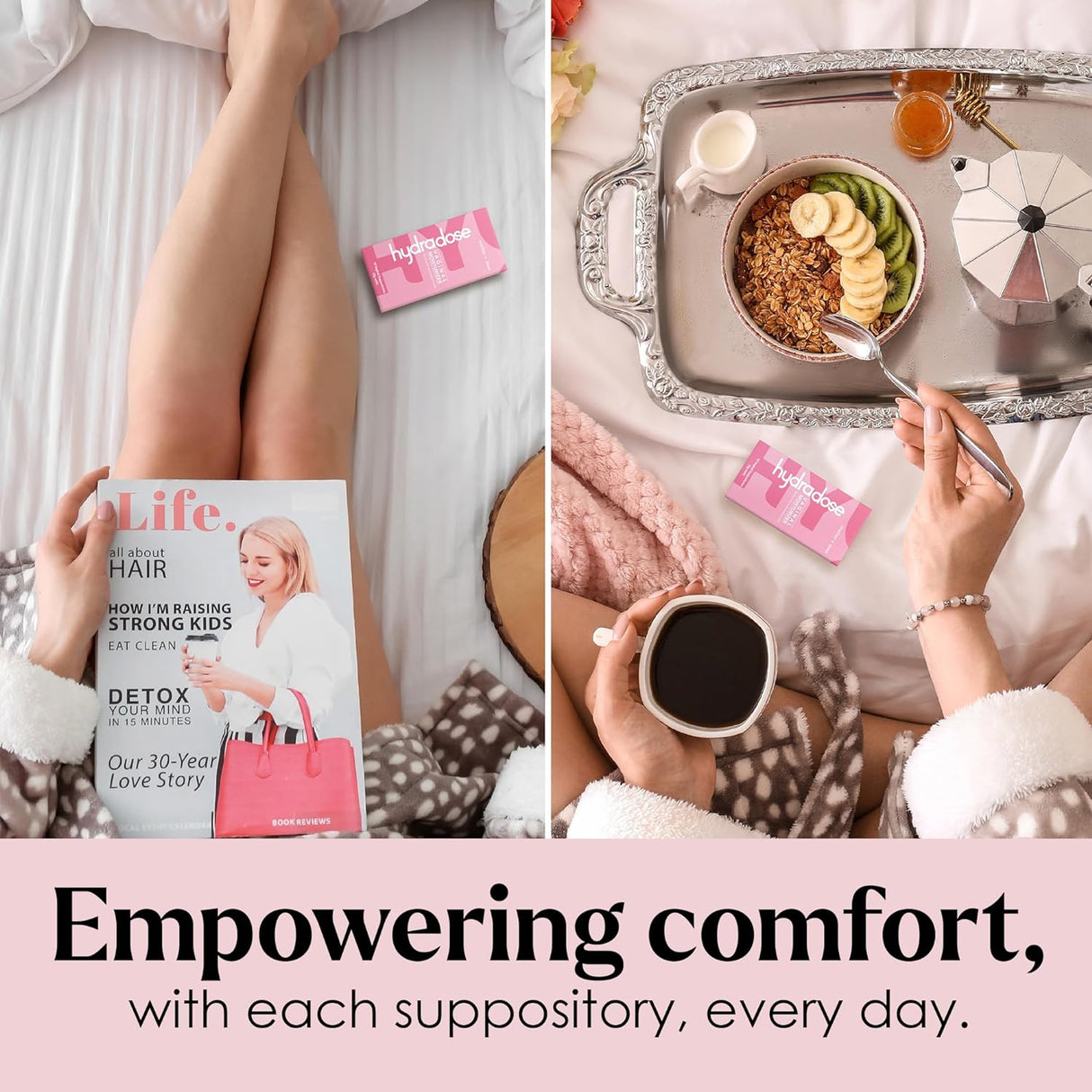 Supositorio de ácido hialurónico HydraDose hidratante 10 und