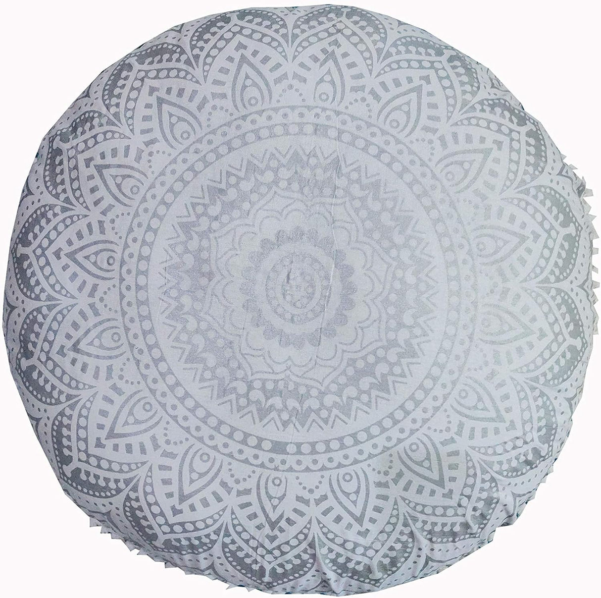 Cojín redondo grande de suelo para silla, funda otomana, almohada de meditación, cojines de suelo para adultos, puf otomano, fundas de tiro otomano, muebles de sala de manualidades para sentarse