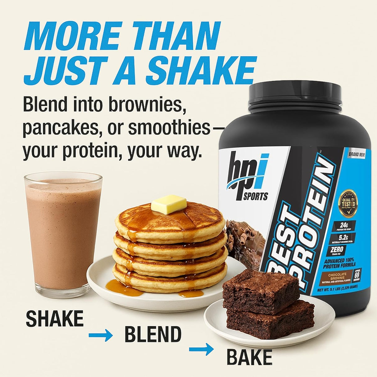 Proteína en Polvo BPI Sports Best Protein 100% Whey 5.1lbs