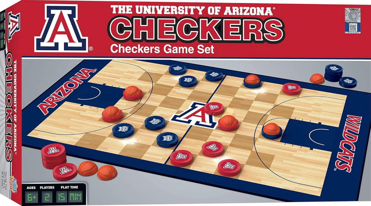 Juego de mesa Checkers, MasterPieces, Wildcats, 6 años+