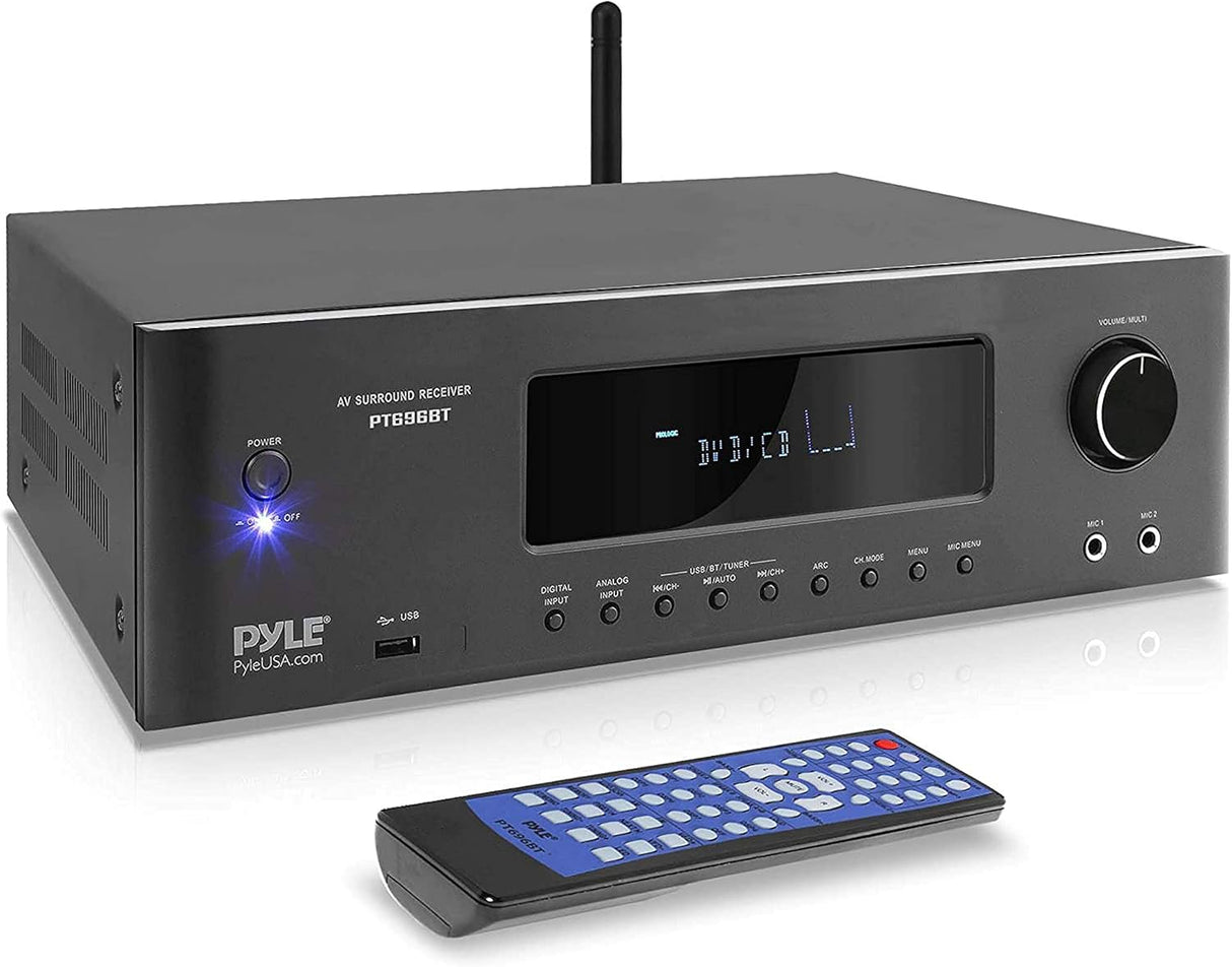 Amplificador estéreo de sonido PYLE-HOME PT696BT