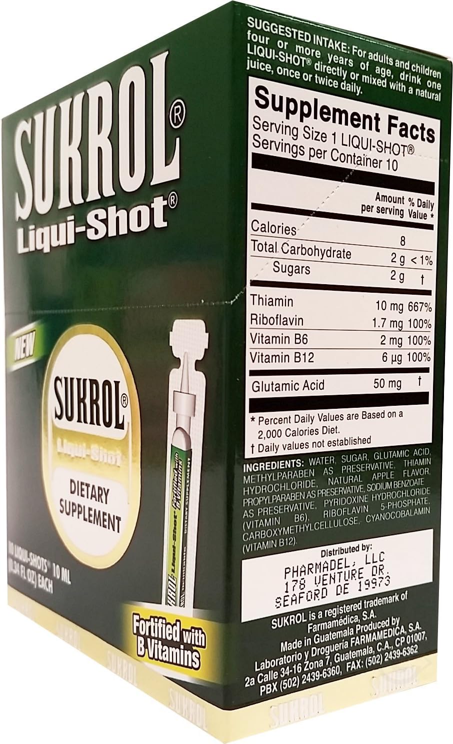 Sukrol Suplemento Multivitamínico Líquido 10 Unidades
