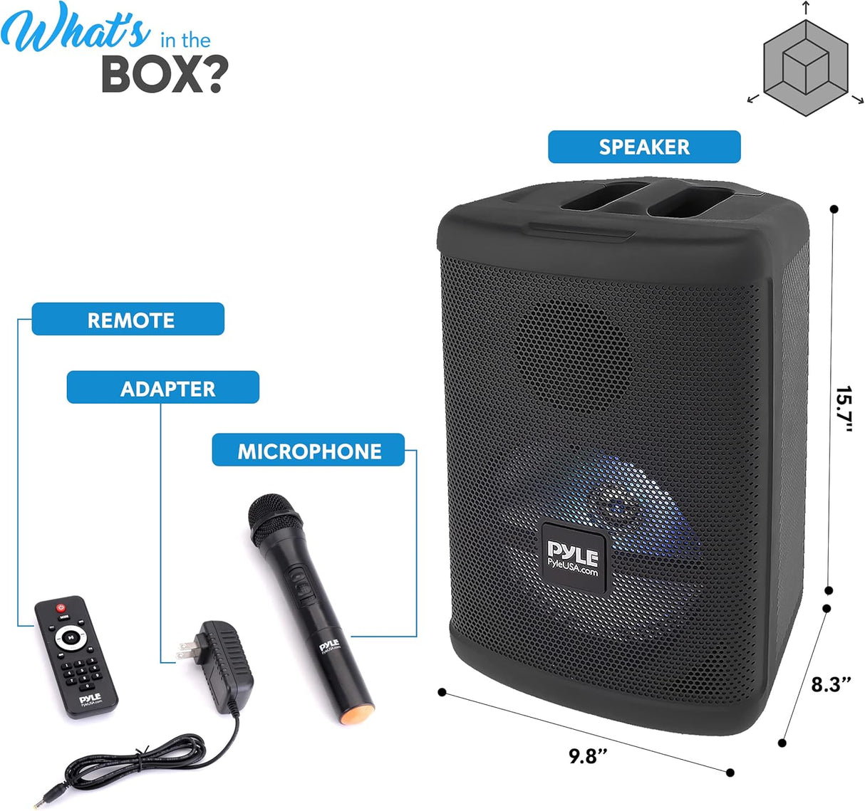 Parlante Portátil con Bluetooth PYLE-PRO PPHP874B