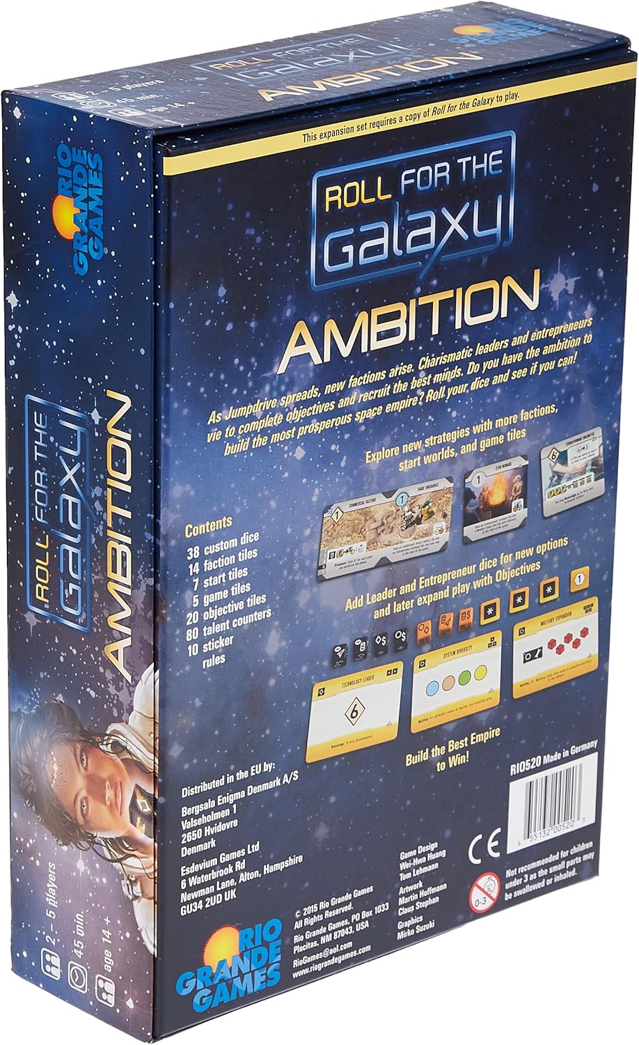 Roll for The Galaxy: Expansión Ambición de Rio Grande Games