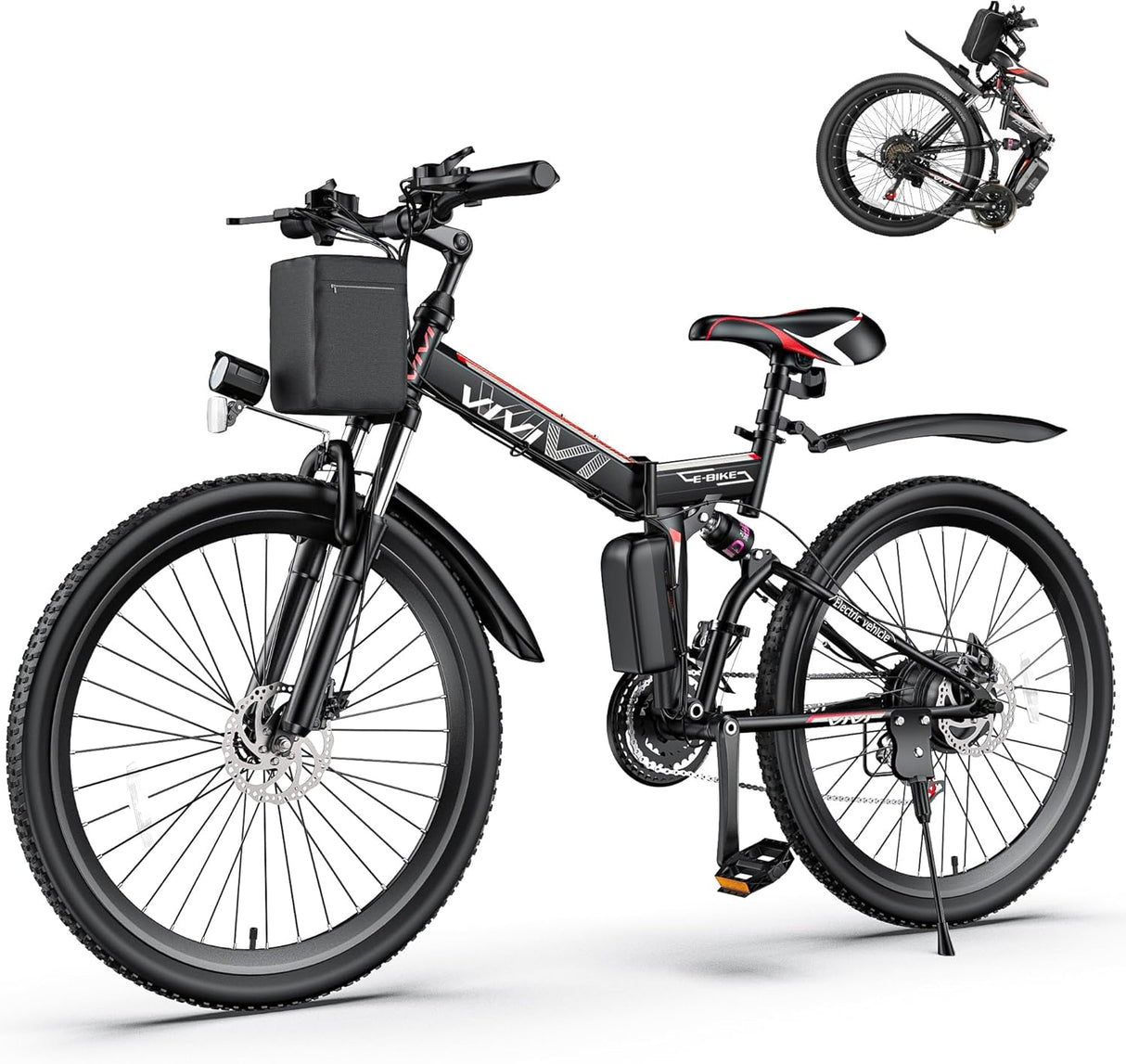 Bicicleta Eléctrica Vivi 750W Plegable, 22MPH, Modelo Commuter