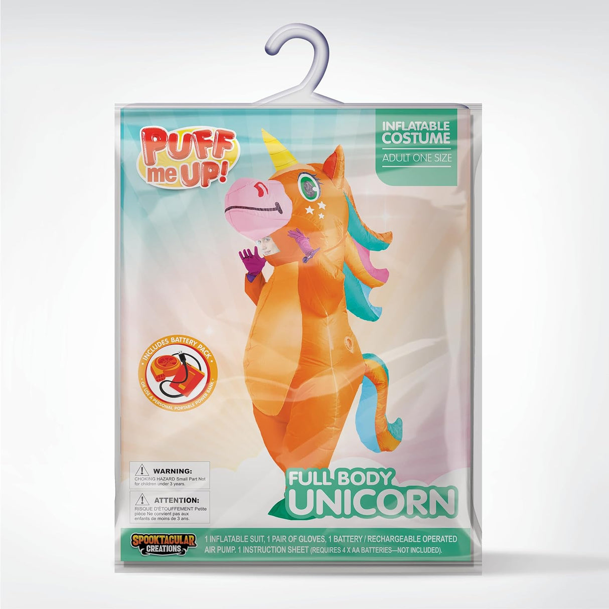 Disfraz Inflable Adulto Unicornio, Spooktacular Creations