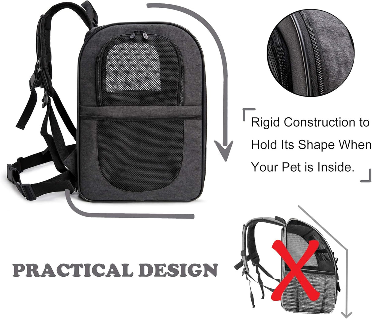 Mochila para llevar gatos grandes para viajes