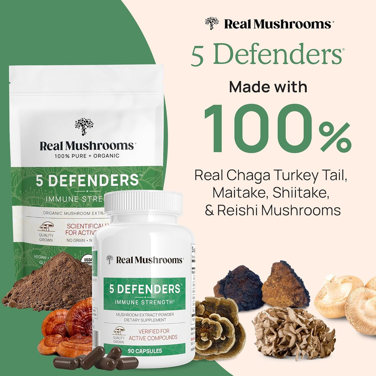 Suplementos de hongos para apoyo inmunológico y bienestar